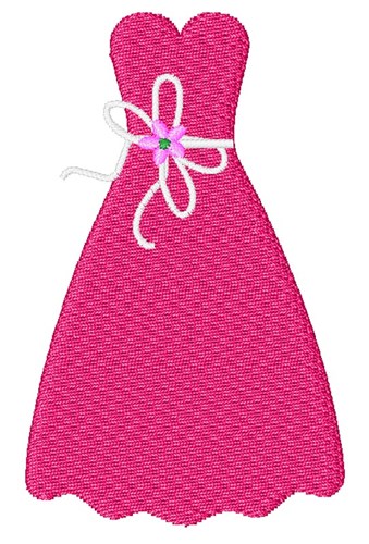 Maid Of Honor Dress Machine Embroidery Design