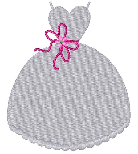 Wedding Gown Machine Embroidery Design