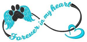 Picture of Forever In My Heart Machine Embroidery Design
