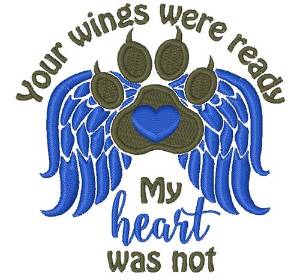 Picture of Wings Were Ready Machine Embroidery Design