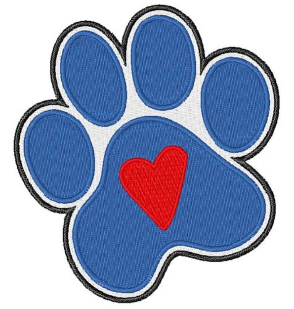 Picture of Love Paw Machine Embroidery Design
