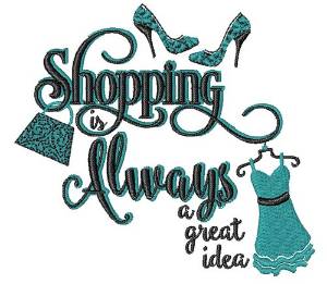 Picture of Shoppings A Great Idea Machine Embroidery Design