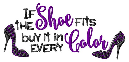 Every Shoe Color Machine Embroidery Design