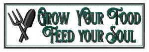 Picture of Grow Your Food Machine Embroidery Design