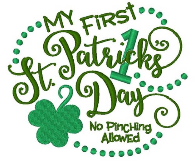 Picture of First St Patricks Day Machine Embroidery Design