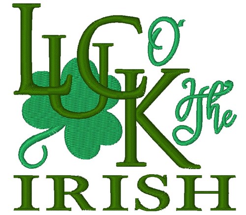 Luck O The Irish Machine Embroidery Design