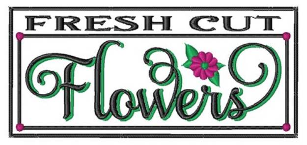 Picture of Fresh Cut Flowers Machine Embroidery Design