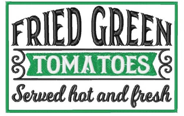 Picture of Fried Green Tomatoes Machine Embroidery Design