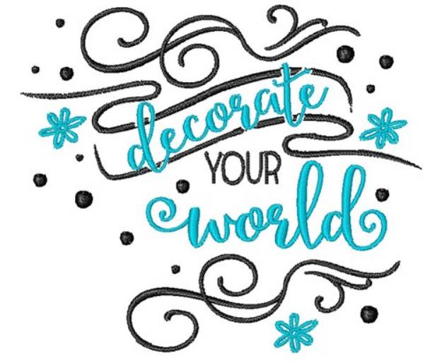 Picture of Decorate Your World Machine Embroidery Design