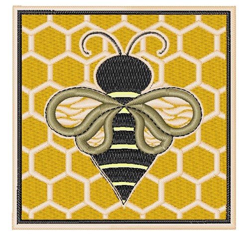 Bumble Bee Machine Embroidery Design
