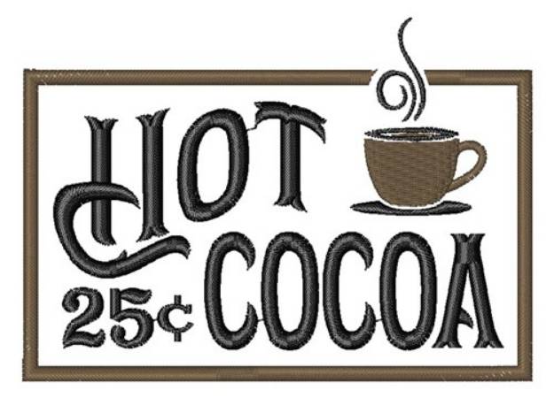 Picture of Hot Cocoa Machine Embroidery Design