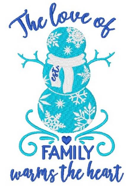 Picture of Love Of Family Machine Embroidery Design
