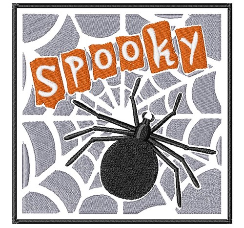 Spooky Spider Machine Embroidery Design