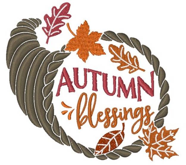 Picture of Autumn Blessings Machine Embroidery Design