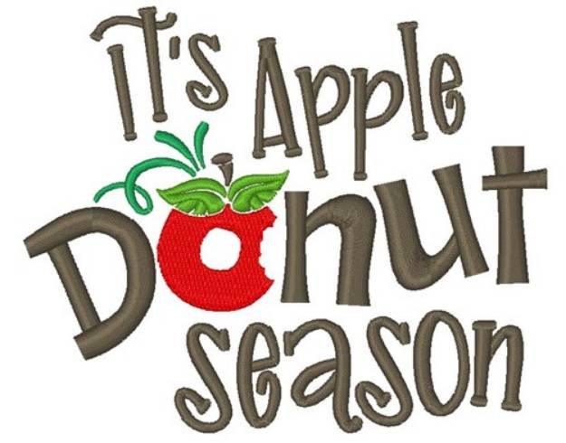 Picture of Apple Donut Season Machine Embroidery Design