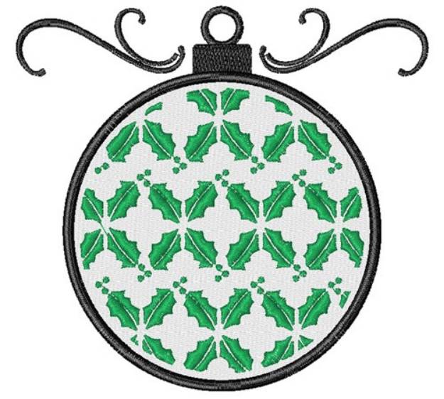 Picture of Holly Ornament Machine Embroidery Design