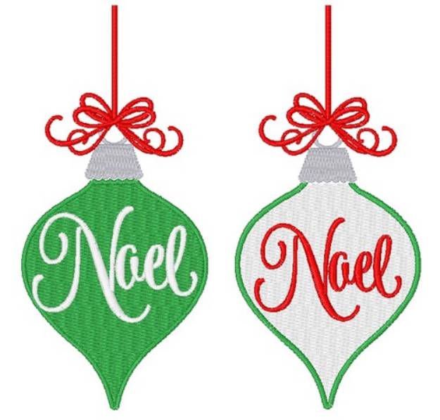 Picture of Noel Ornaments Machine Embroidery Design