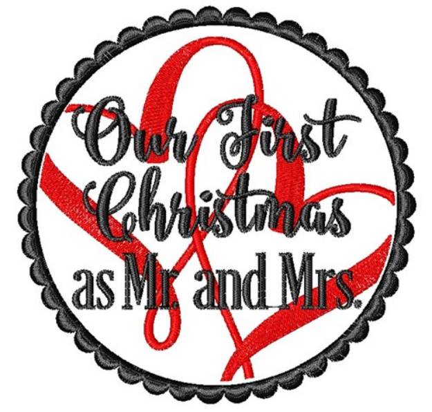 Picture of Our First Christmas Machine Embroidery Design