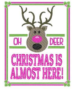 Picture of Christmas Is Almost Here Machine Embroidery Design