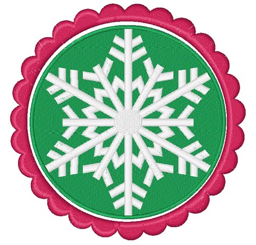 Decorative Snowflake Machine Embroidery Design