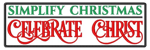 Simply Christmas Machine Embroidery Design