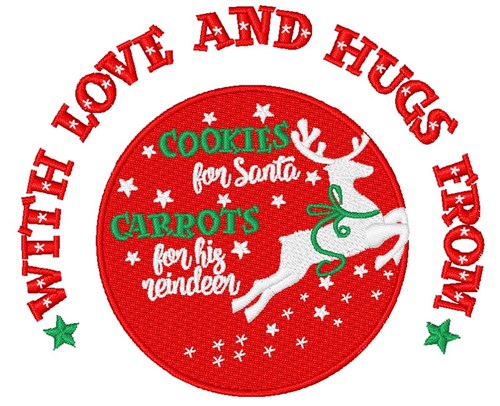 With Love And Hugs Machine Embroidery Design