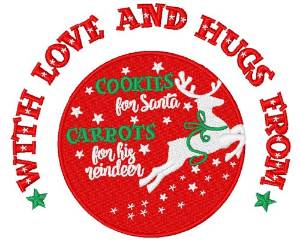 Picture of With Love And Hugs Machine Embroidery Design