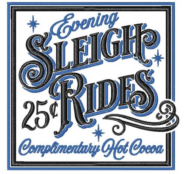 Picture of Evening Sleigh Rides Machine Embroidery Design