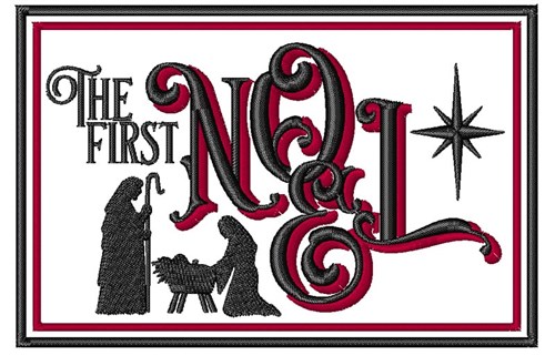 The First Noel Machine Embroidery Design