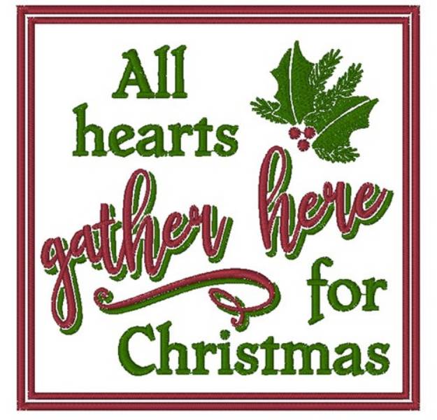 Picture of All Hearts Gather Here Machine Embroidery Design