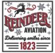 Picture of Reindeer Aviation Machine Embroidery Design