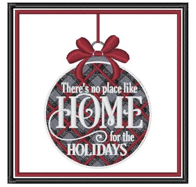 Picture of Home For The Holidays Machine Embroidery Design
