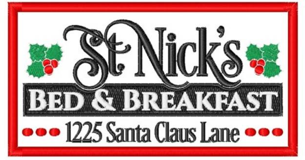 Picture of St Nicks Machine Embroidery Design