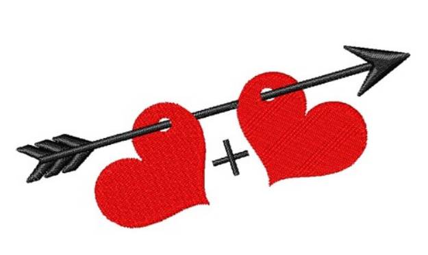 Picture of Valentines Day Hearts Machine Embroidery Design