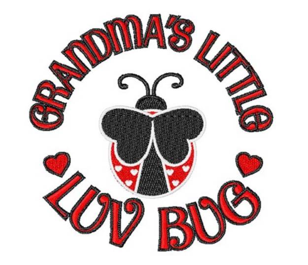 Picture of Grandma's Little Luv Bug Machine Embroidery Design