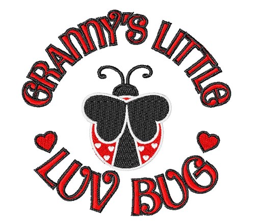Granny's Little Luv Bug Machine Embroidery Design