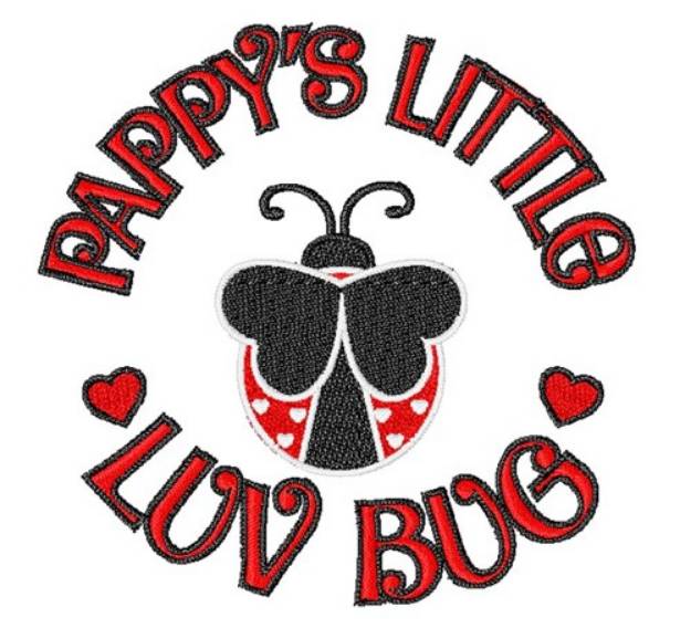 Picture of Pappy's Little Luv Bug Machine Embroidery Design