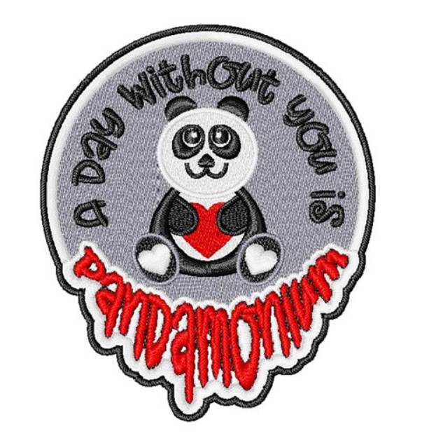Picture of Valentine's Day Pandamonium Machine Embroidery Design