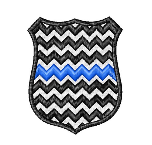 Police Badge Machine Embroidery Design