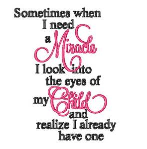 Picture of Need A Miracle Machine Embroidery Design