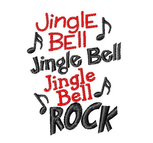 Jingle Bell Rock Machine Embroidery Design