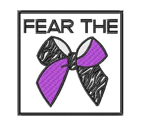 Fear The Bow Machine Embroidery Design