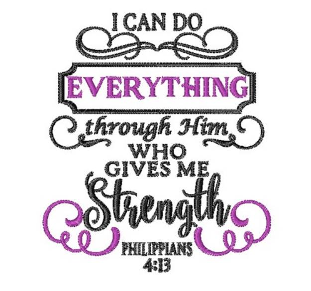 Picture of I Can Do Everything Machine Embroidery Design