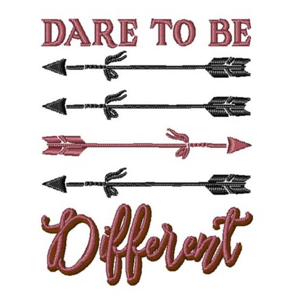 Picture of Dare To Be Different Machine Embroidery Design