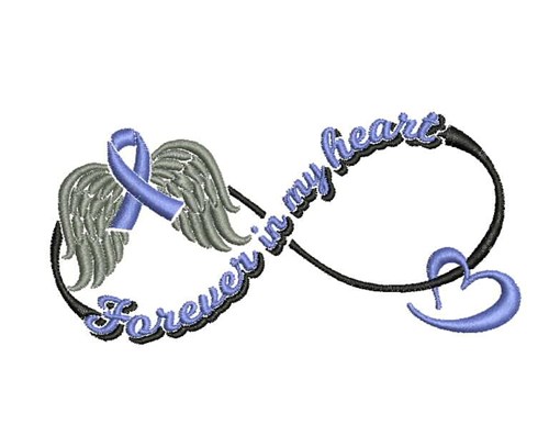 Forever In My Heart Machine Embroidery Design