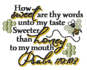 Picture of Sweeter Than Honey Machine Embroidery Design