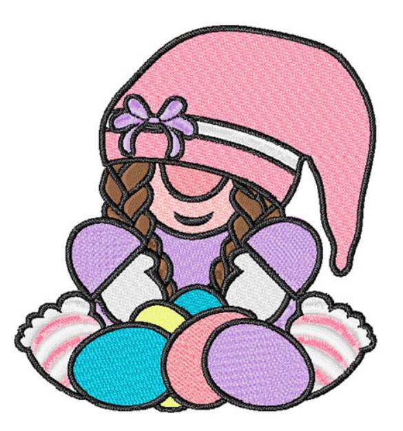 Picture of Easter Gnome Machine Embroidery Design