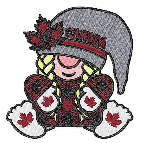 Canadian Gnome Machine Embroidery Design