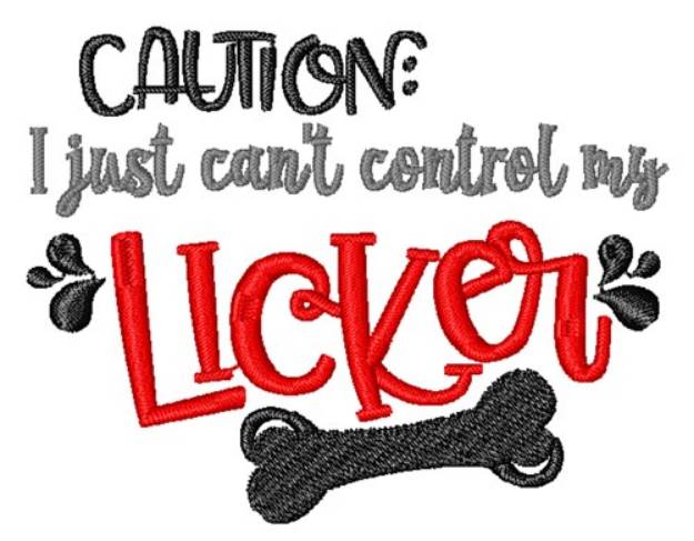 Picture of Cant Control Licker Machine Embroidery Design