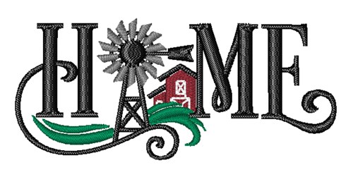 Farm Home Machine Embroidery Design